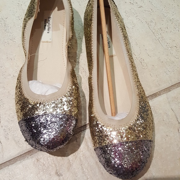 SIMPLY VERA VERA WANG Gold & Silver Glitter - NIB - Picture 3 of 5